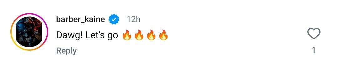 Fan's comments on IG